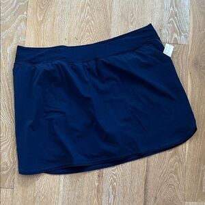 NWT Lands' End Swim Skirt Deep Sea Navy Blue